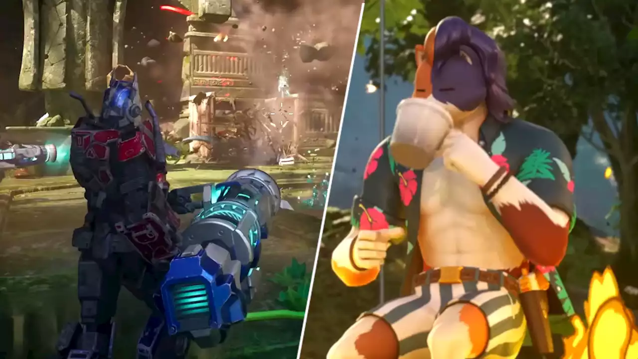 Fortnite zeigt eine heftige Transformer-Waffe, Raptoren und mehr im Gameplay-Trailer zur Season „Wildnis'