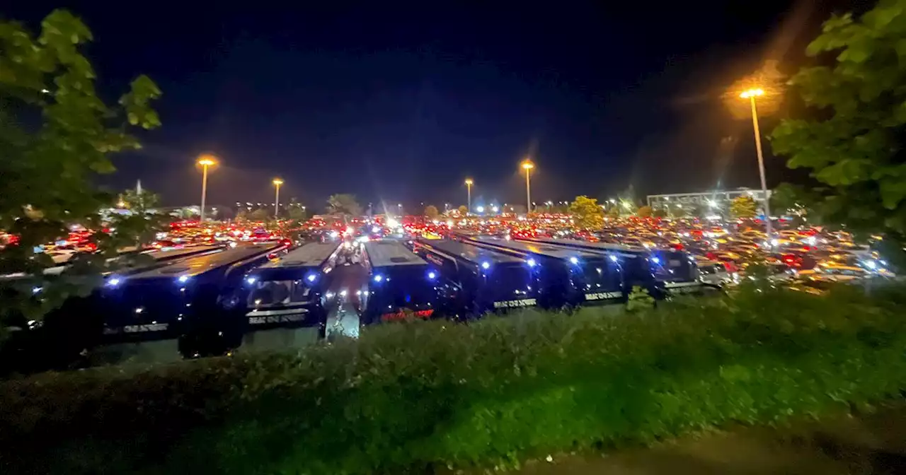 '12.30am and still stuck!': Fans trapped in car park AGAIN after Pink gig