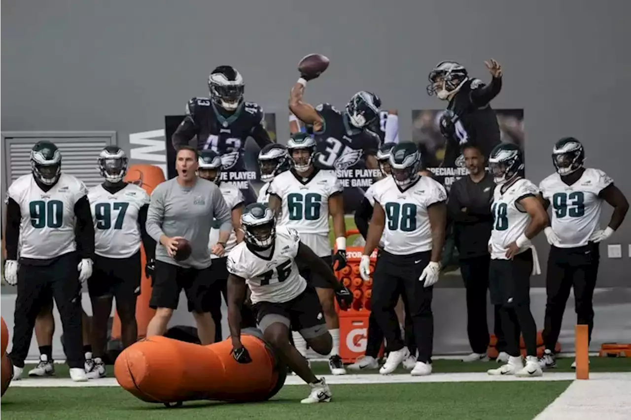 Eagles practice observations: Jalen Hurts’ INTs little to worry about; DeVonta Smith goes deep