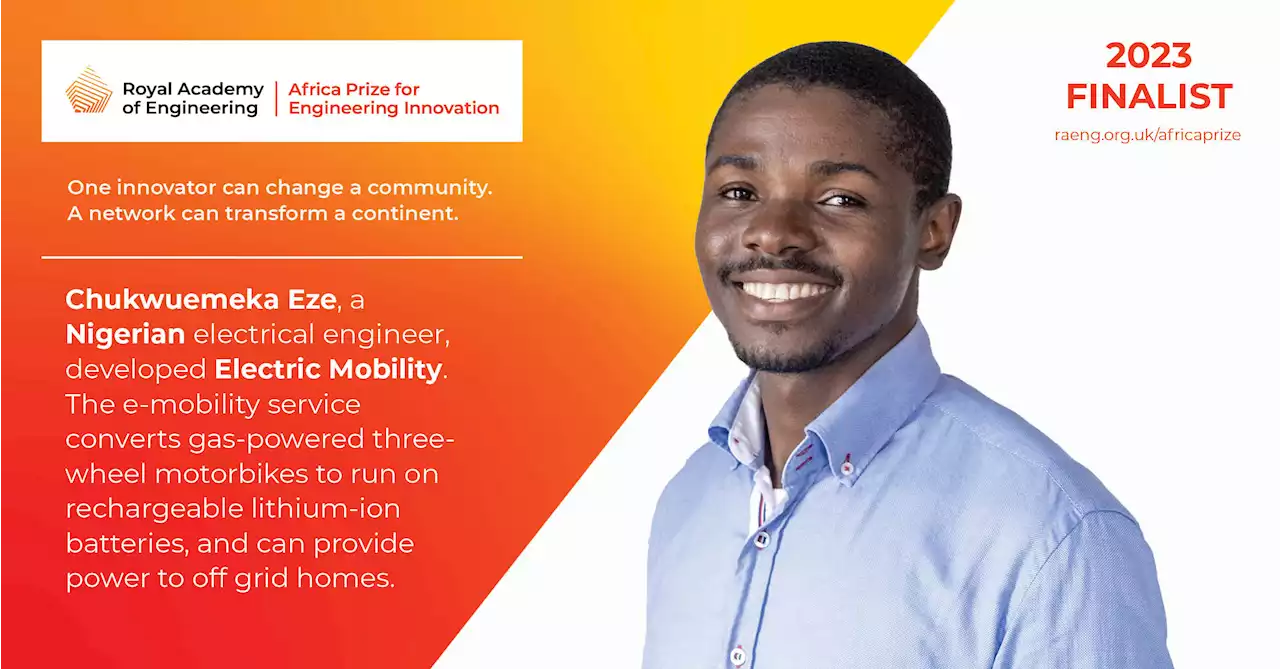 Nigerian, three other Africans to compete for £25,000 engineering prize