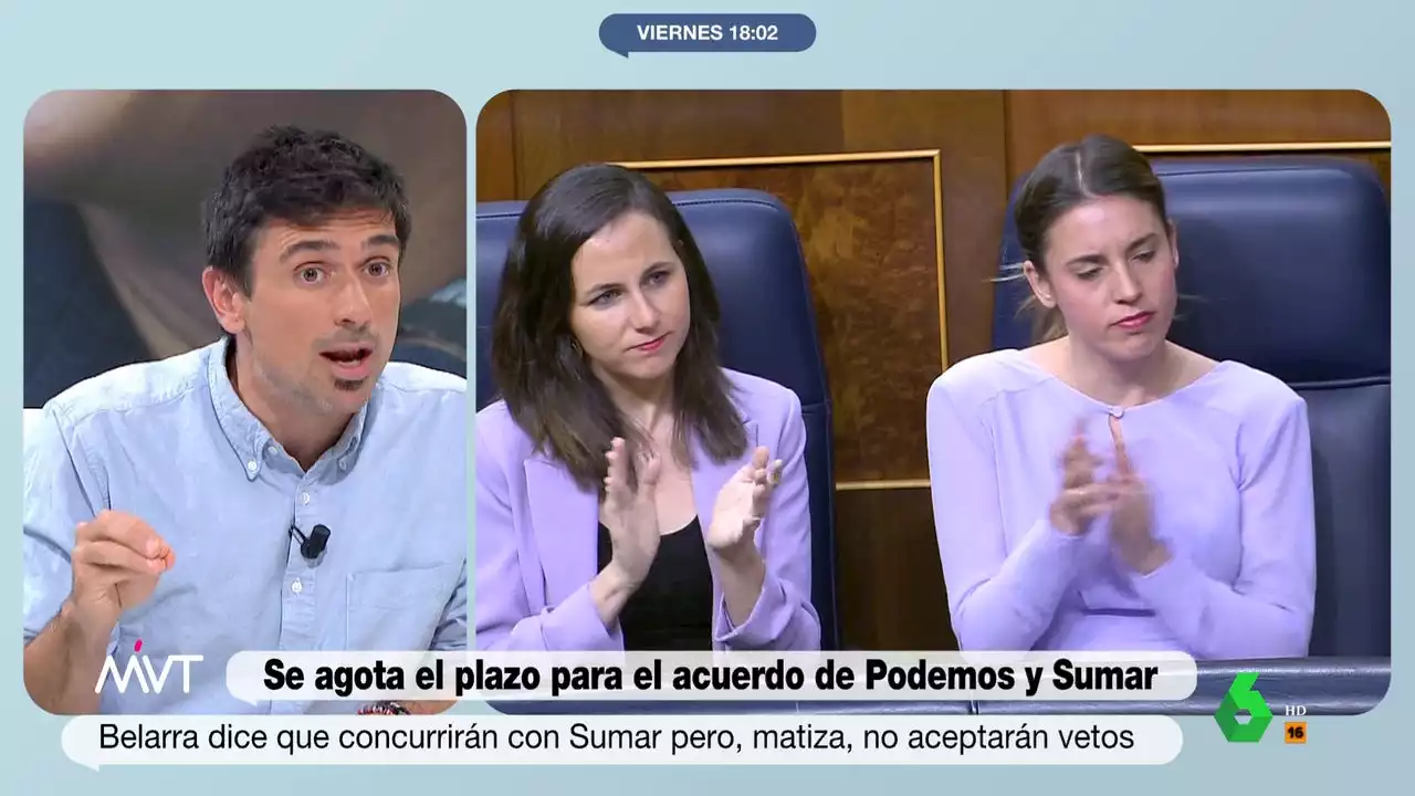 Ramón Espinar, tajante: 'Todo lo que pasa es para que Pablo Iglesias e Irene Montero controlen con brazo de hierro Podemos'