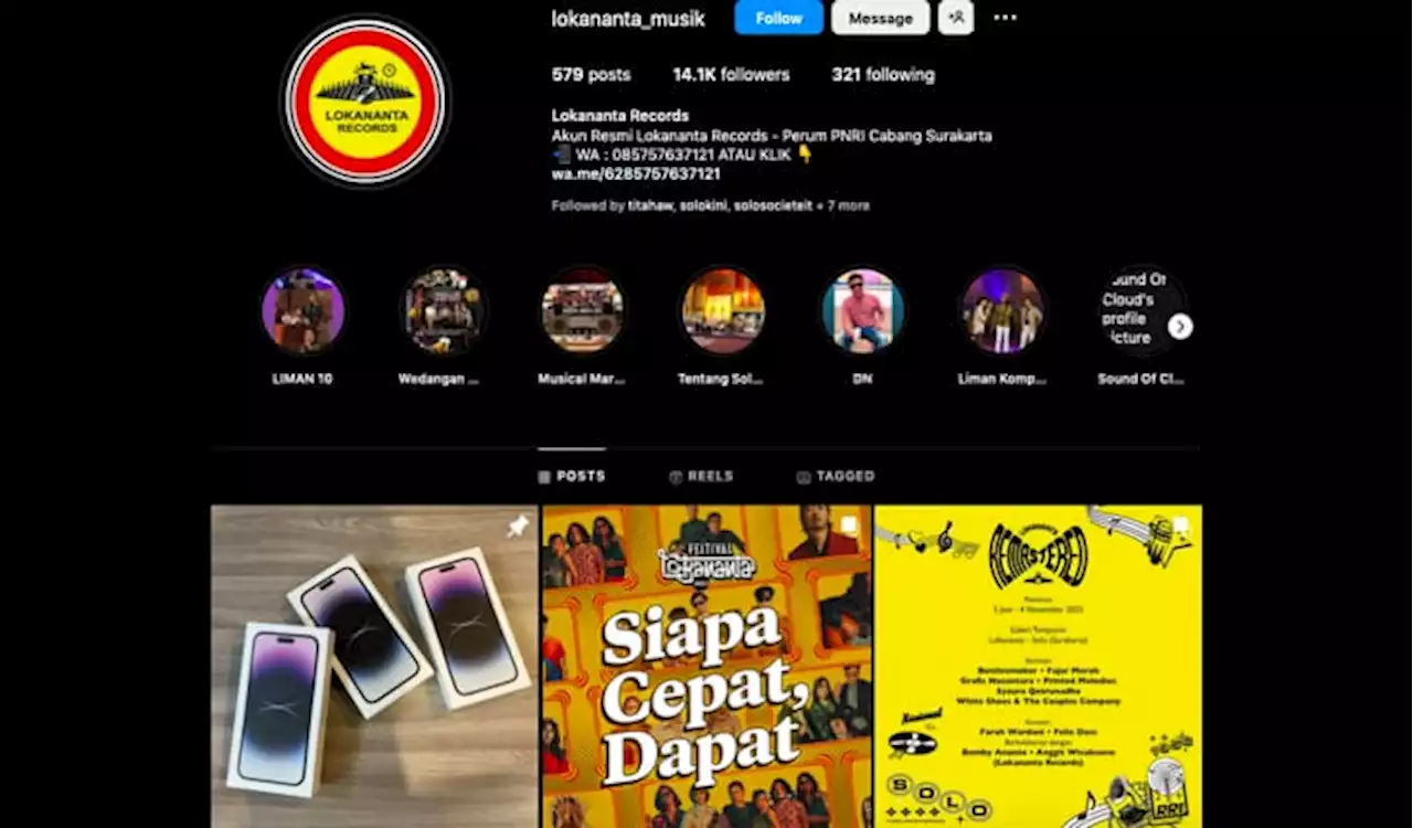 Akun Instagram Dibajak, Lokananta Laporkan Hacker ke Polresta Solo