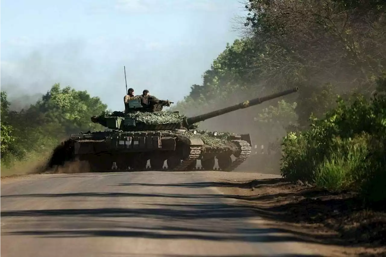 Ukraine’s new tanks are spotted in action as counteroffensive gets under way