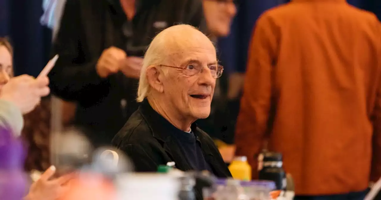 Christopher Lloyd, the original Doc Brown, meets cast of upcoming ‘Back to the Future’ musical