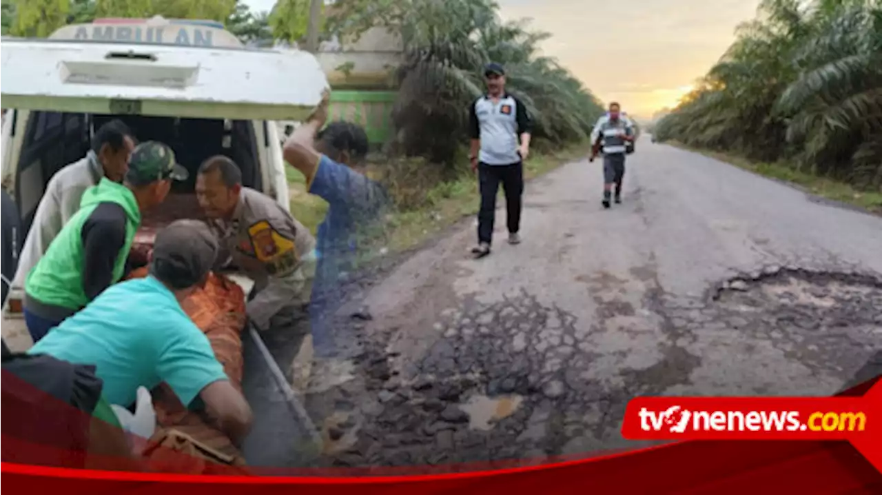 Hantam Lubang Jalan Rusak, IRT Tewas dalam Kecelakaan Tunggal