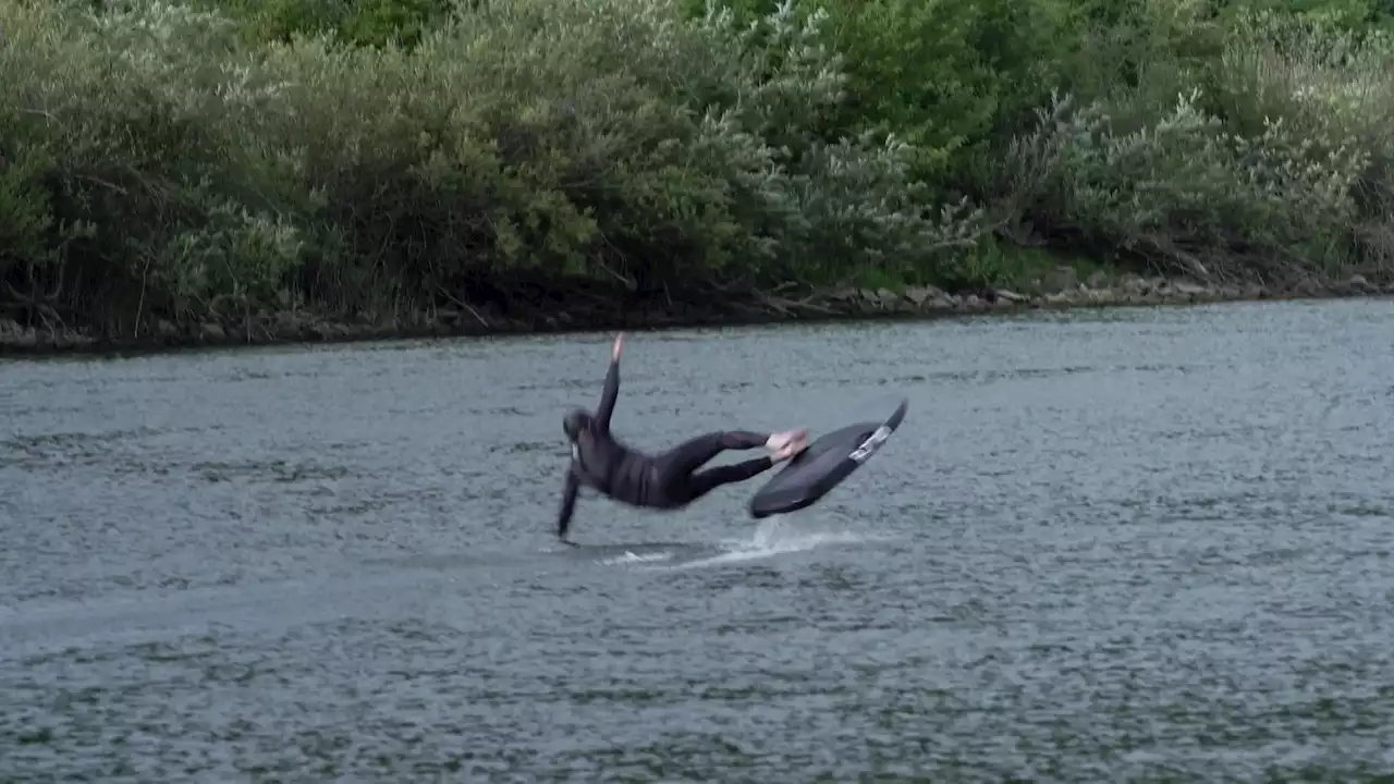 Efoils auf der Donau: Gleiten, stürzen, fliegen?