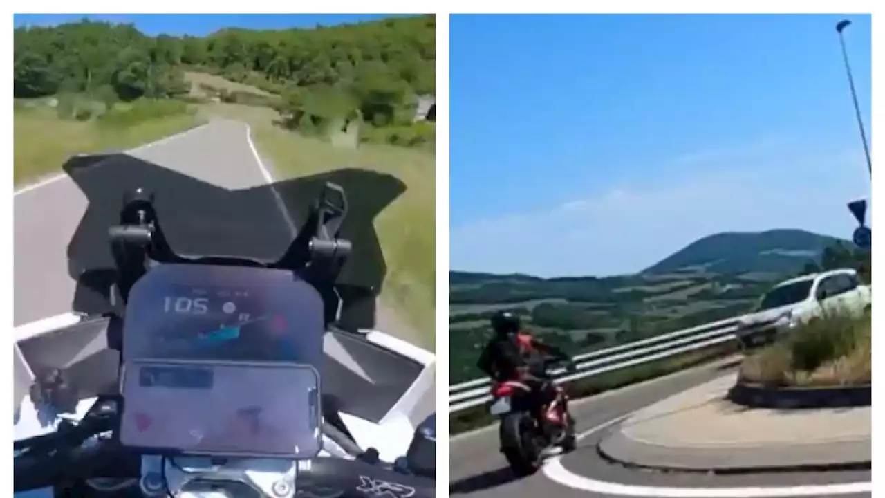 Corse folli in moto sulle strade piene di curve, i video postati sui social: «È bellissimo»