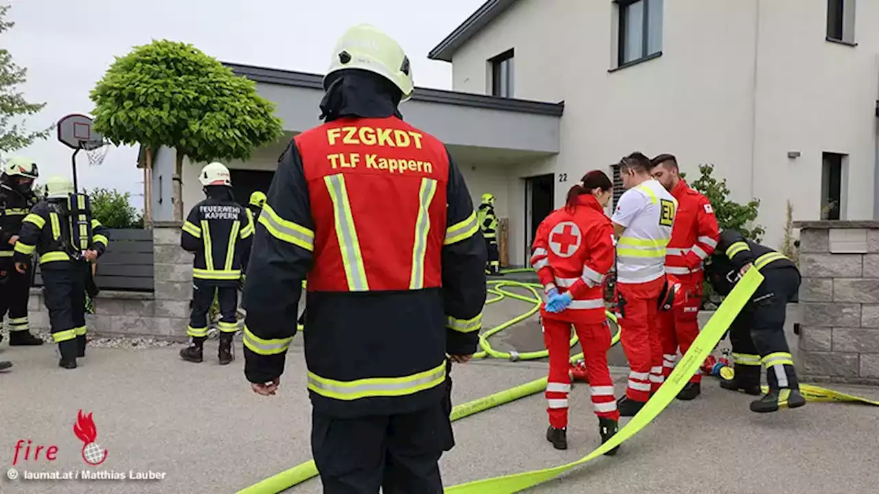 Oö: Brennender Kellerraum in Wohngebäude in Marchtrenk