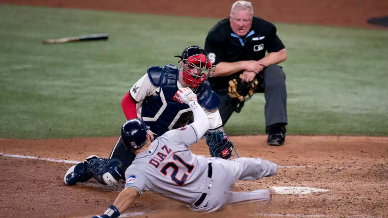 Astros open in-state showdown of AL West leaders with a 5-3 victory over Rangers