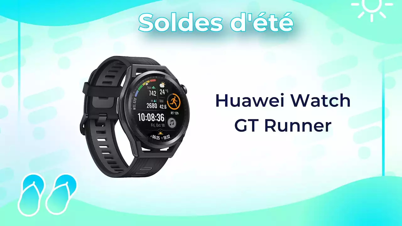 À seulement 129 €, la Huawei Watch GT Runner est la smartwatch la plus abordable des soldes