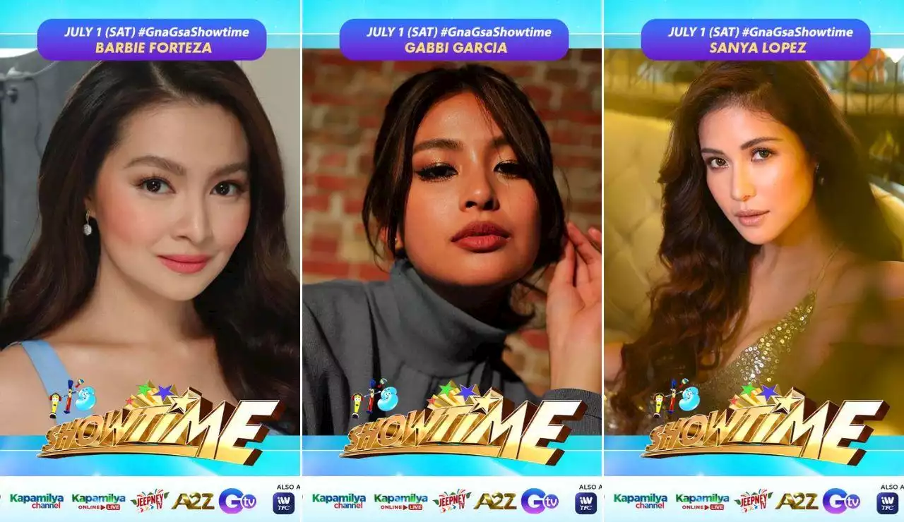 Barbie, Gabbi, Sanya and many more will guest on 'It's Showtime's' first episode on GTV