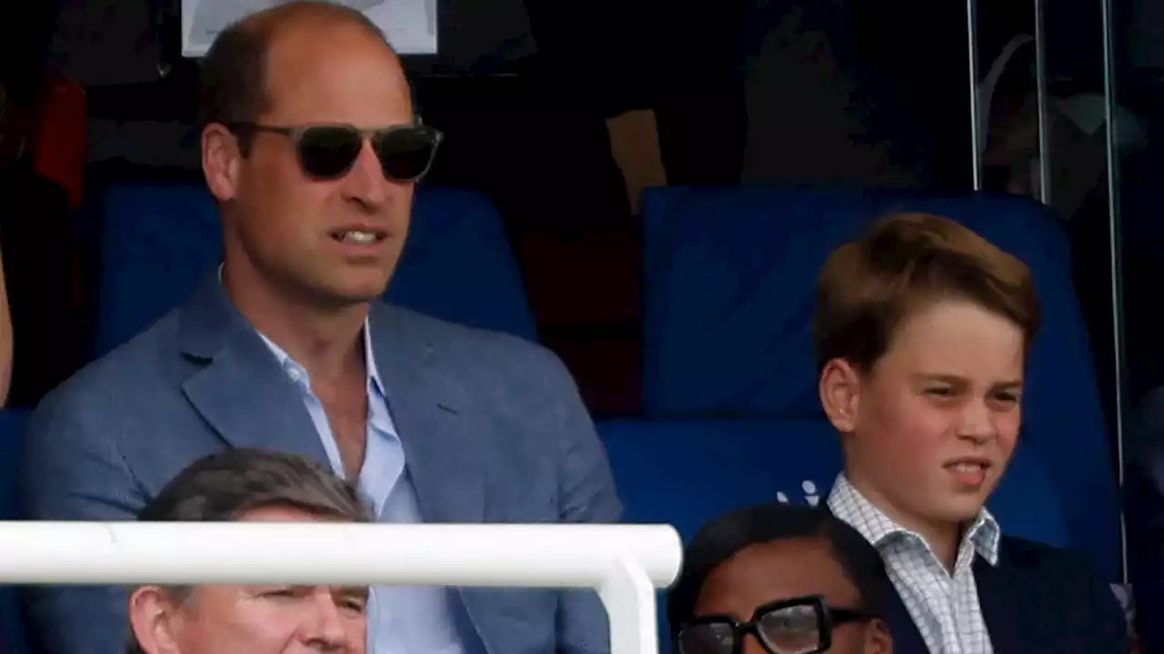 Prince William and Prince George enjoy father-son day of cricket at the Ashes