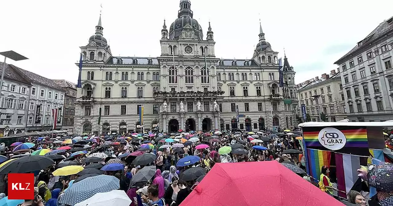 Alle Infos zur Grazer 'Pride' - Großer Andrang bei Regenwetter: CSD-Parade zieht heute wieder durch Graz