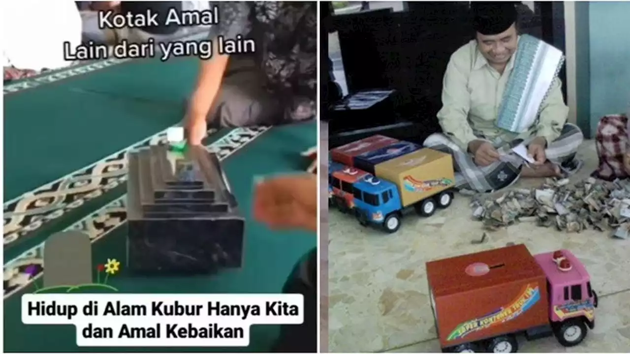 6 Potret Kotak Amal Masjid Berbentuk Unik, Ada yang Mirip Kuburan