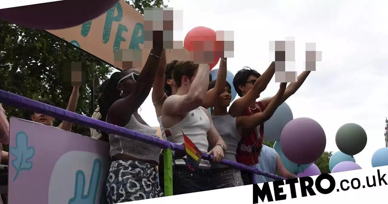 Heartstopper cast flips off protestors at London Pride and we love them for it