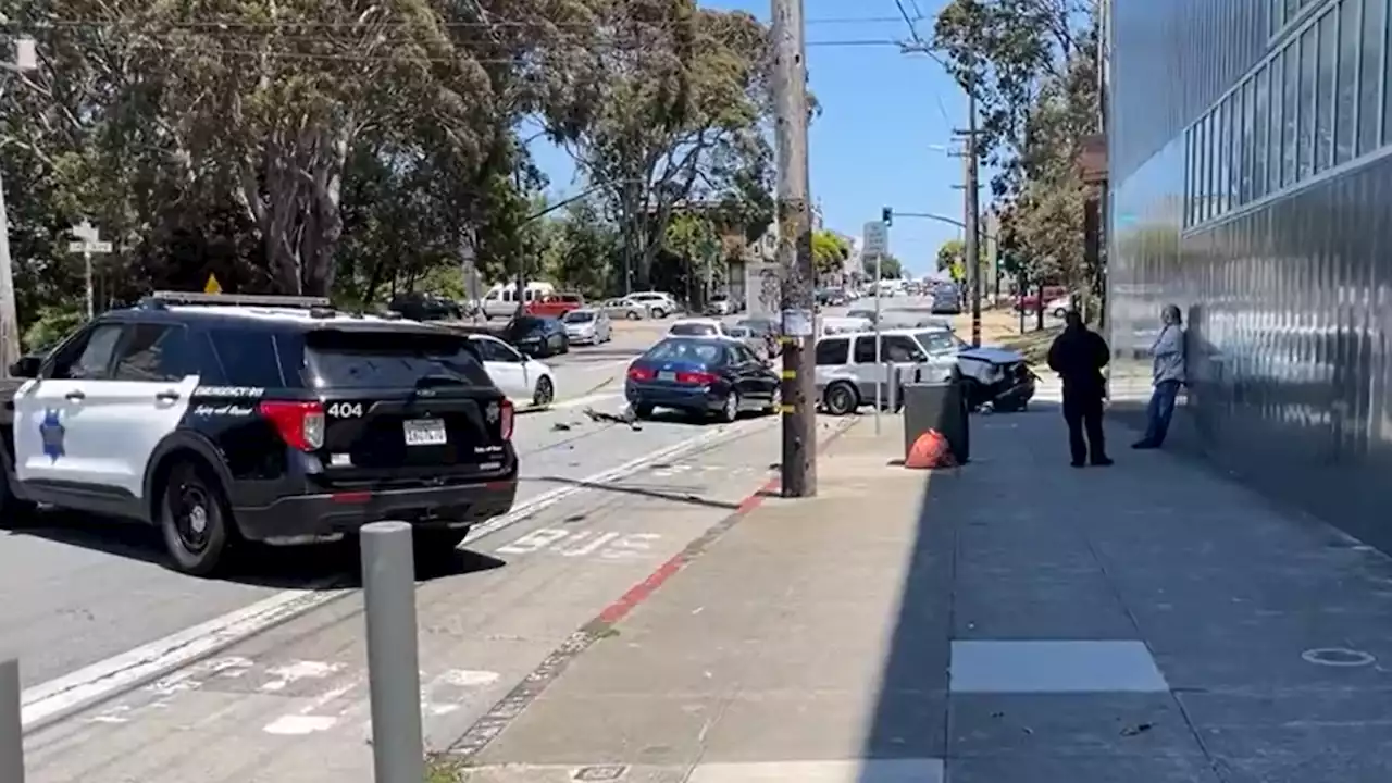 Hit-and-run suspect hospitalized after shooting himself while fleeing in San Francisco