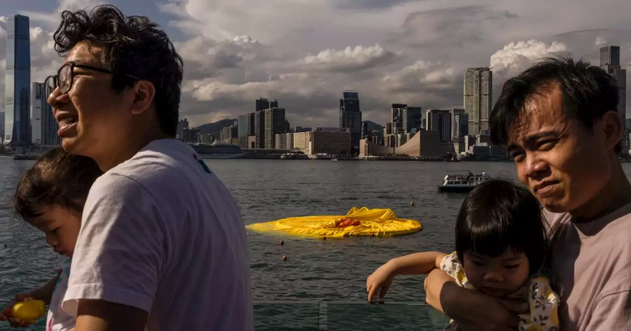 Giant ducks were supposed to lift spirits in Hong Kong, then one of them deflated