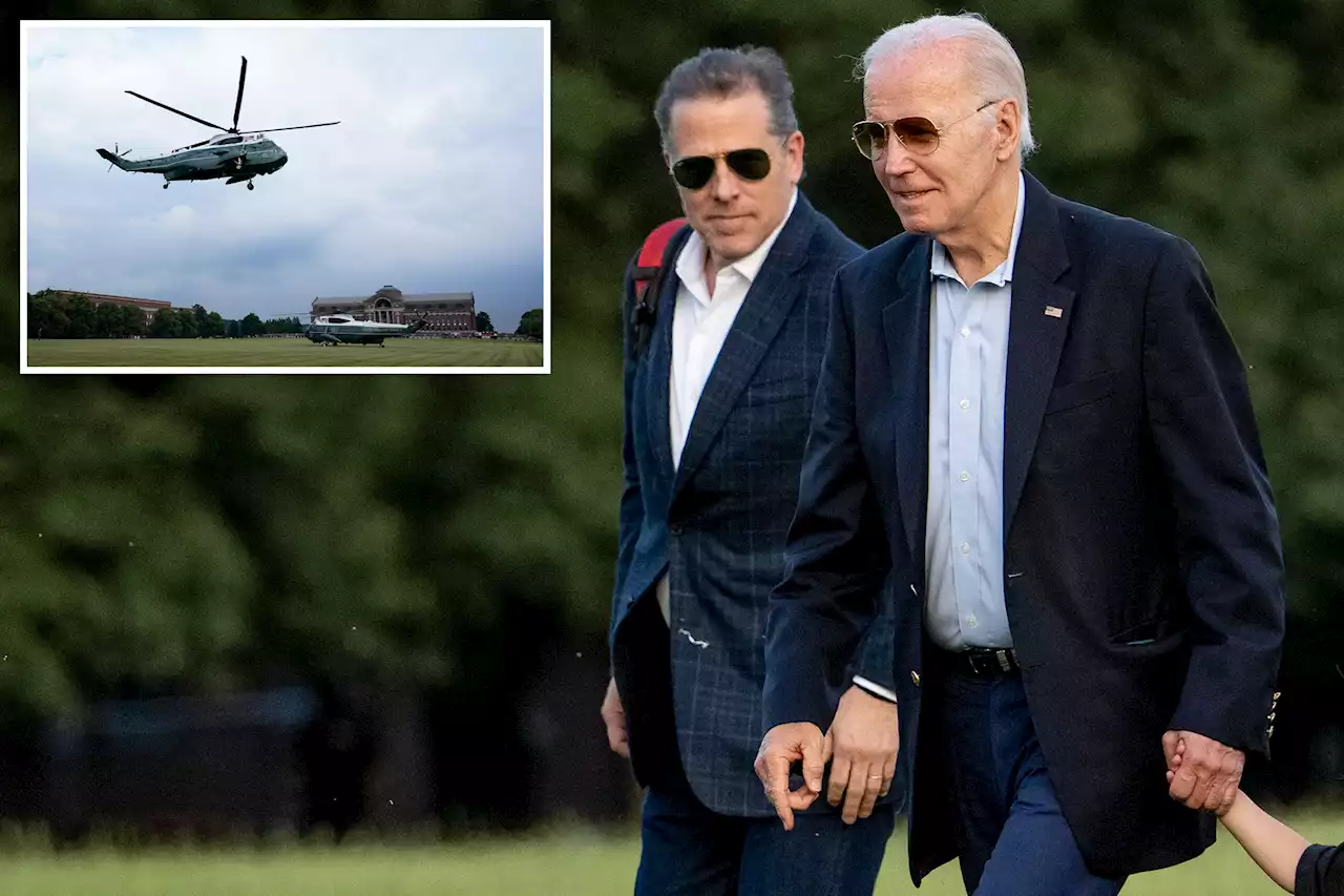 Hunter Biden once again joins dad for weekend getaway to Camp David