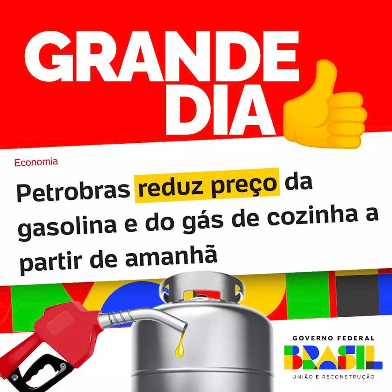 Governo Lula provoca Bolsonaro: 'Grande dia!'