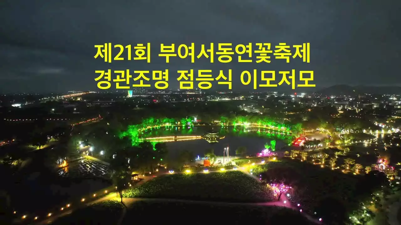 부여서동연꽃축제, 빛의 향연 시작됐다