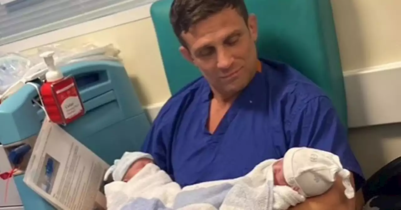 Alex Reid and fiancée Nikki welcome twins and share adorable names