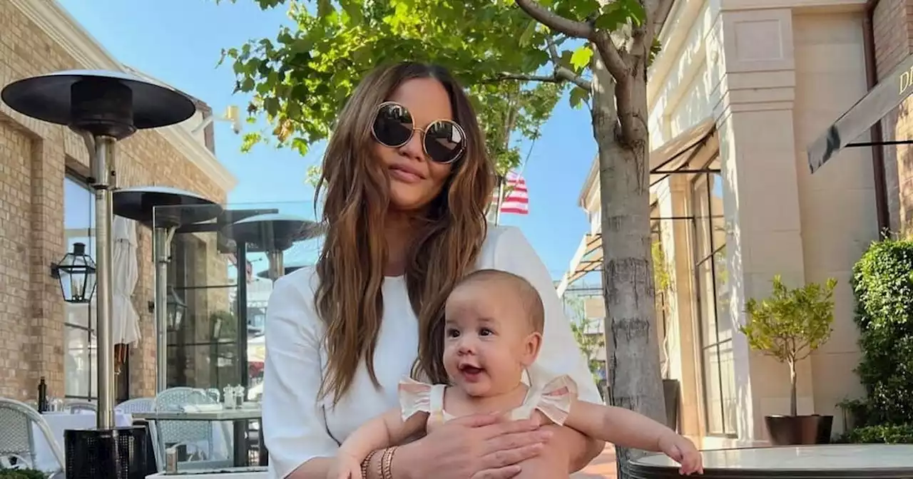 Chrissy Teigen’s daughter, 7, cradles newborn baby brother in gorgeous new pics