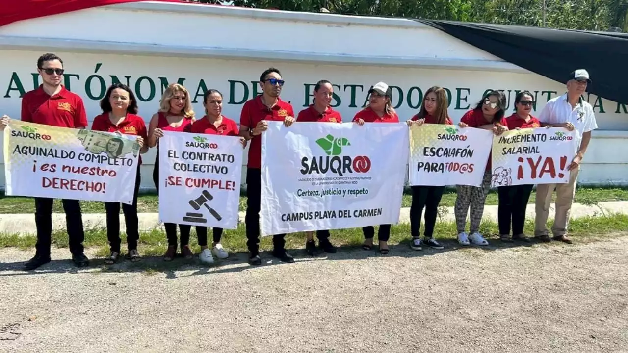 Paros y protestas anteceden a un emplazamiento a huelga en la Universidad Autónoma de Quintana Roo