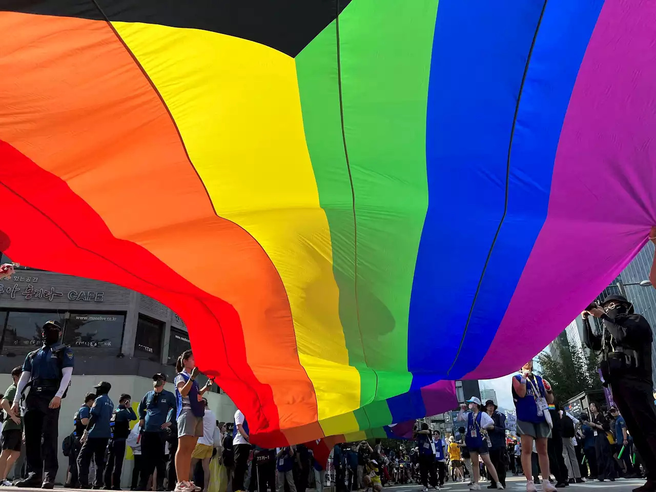 South Korea LGBT festival proceeds, bumped from prime spot by Christian group