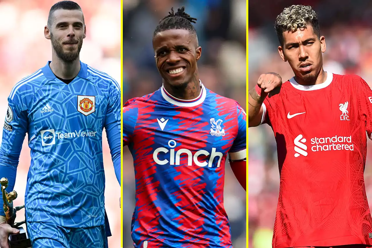 De Gea, Zaha and Firmino among top ten Premier League players to wake up unemployed