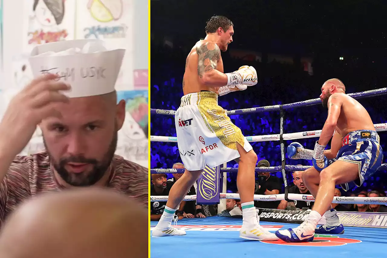 Tony Bellew hilariously taunted about brutal Oleksandr Usyk KO as he visits Karen's Diner