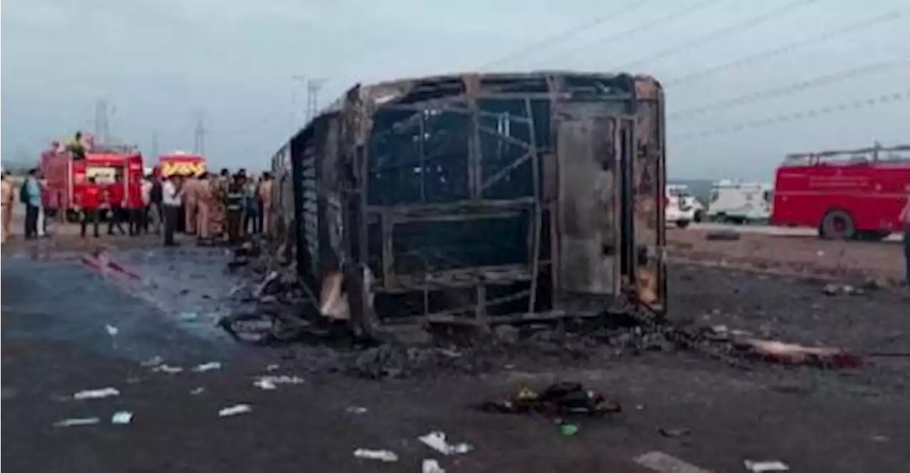 At least 25 killed in Indian bus fire