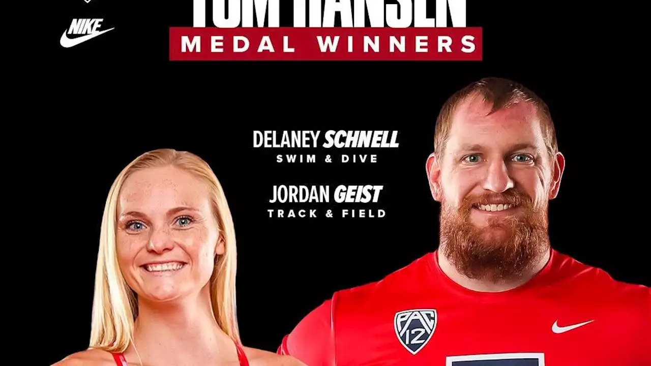 Arizona's Jordan Geist, Delaney Schnell receive Tom Hansen Conference Medals from Pac-12