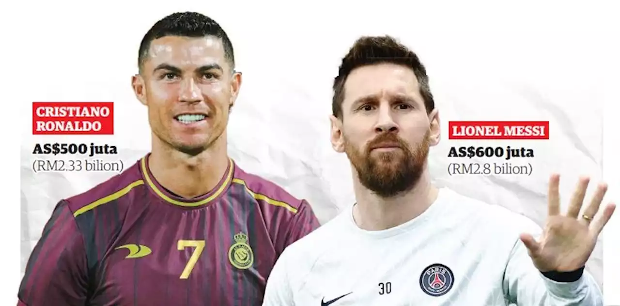 Messi, Ronaldo pemain bola sepak paling kaya 2023