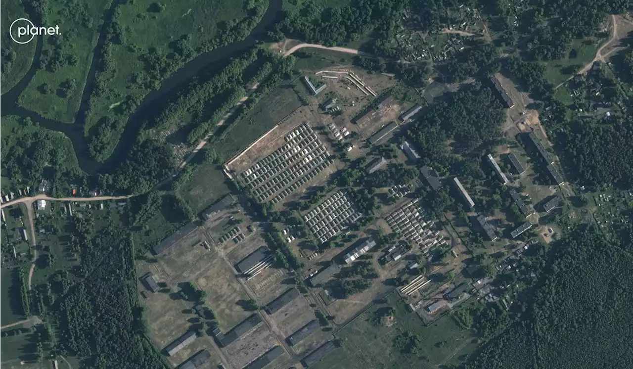 Satellite photos, reports suggest Belarus building army camp for Wagner fighters