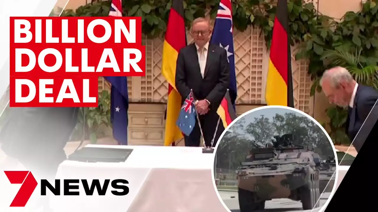 Australian Boxer defence vehicles to be exported to Germany in new deal signed by Anthony Albanese