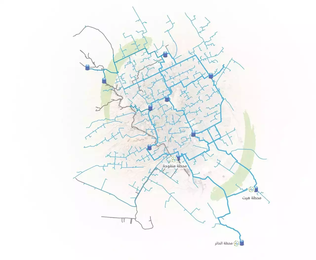 «الرياض الخضراء» تستكمل أعمال مشروع شبكات الري لنقل 1.7 مليون متر مكعب من المياه