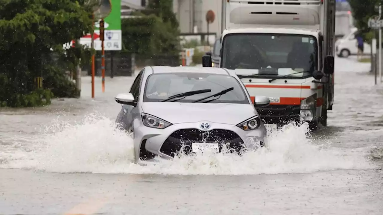 Heavy rains cause flooding and mudslides in southwest Japan, leaving 2 dead and at least 6 missing