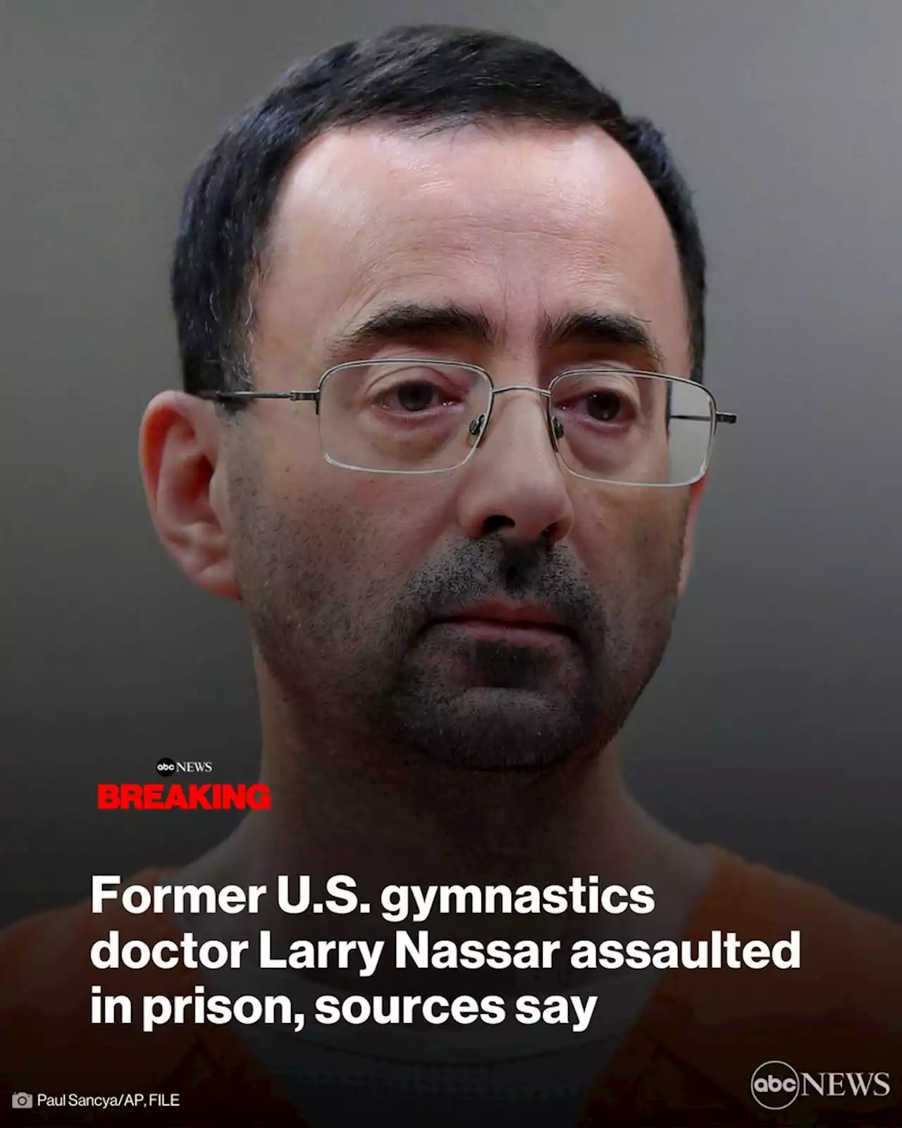 Former US gymnastics doctor Larry Nassar stabbed in prison: Source