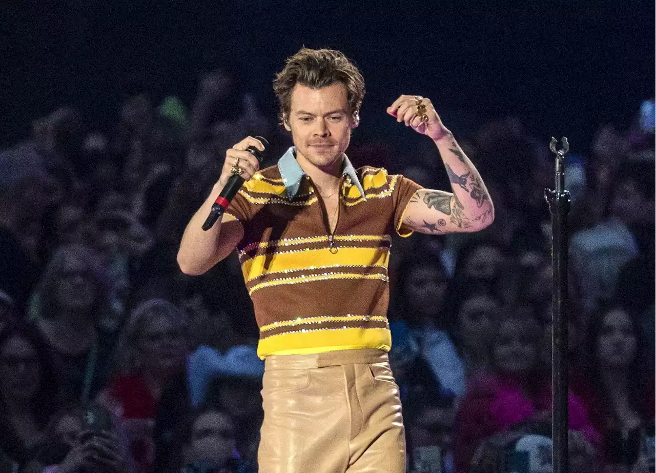 Harry Styles hit in eye with object while performing on stage at Vienna concert