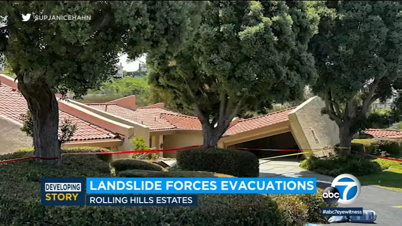 Landslide California: 12 LA County homes destroyed when hillside begins sliding into canyon below