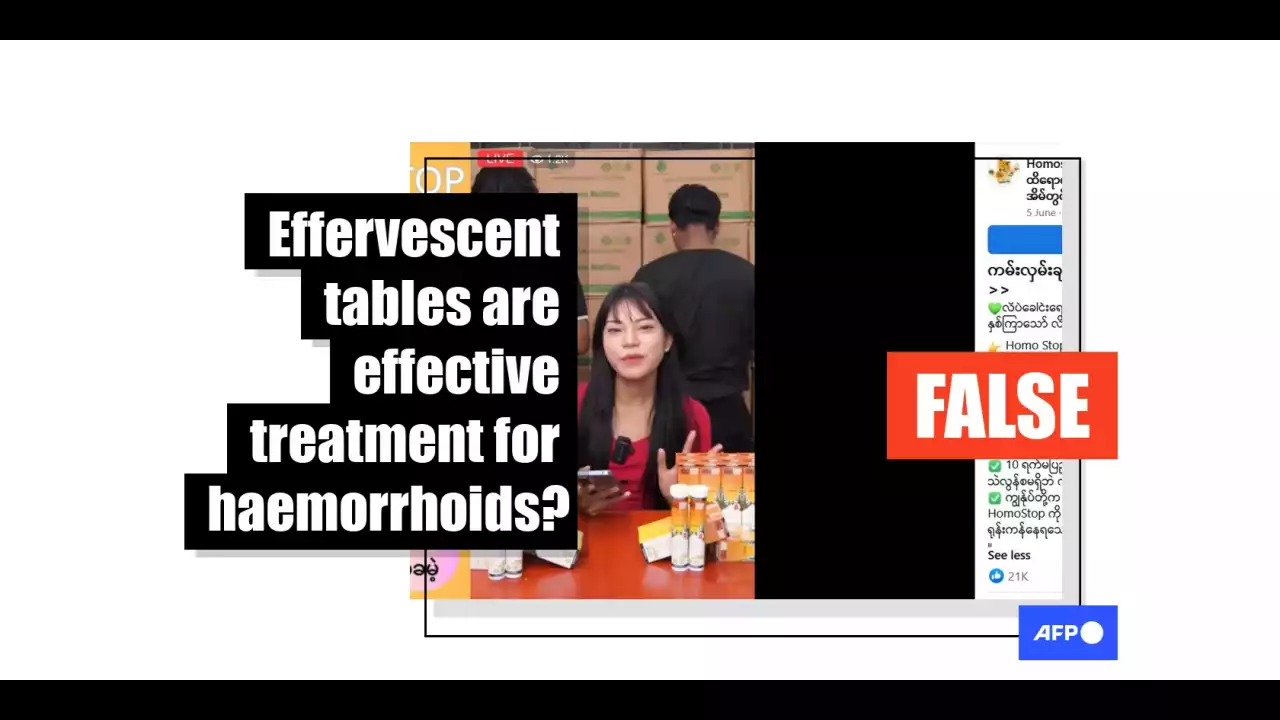 Experts refute 'unproven' effervescent tablet for haemorrhoid treatment