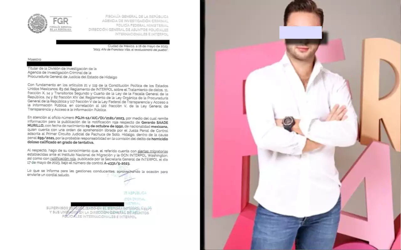 Gerardo Saade, nieto de Murillo Karam, contaba con ‘ficha roja’ de Interpol