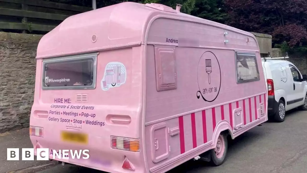 Artist devastated after pink caravan torched in Broughty Ferry