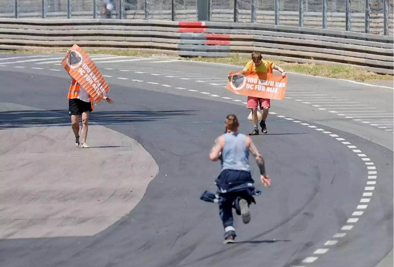 Klima-Aktivisten stürmen Rennstrecke auf dem Norisring