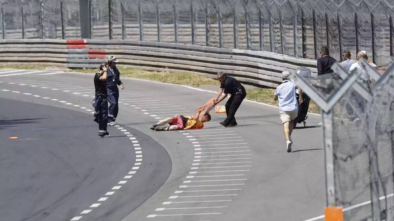 Blockade am Norisring: Klima-Kleber verletzen Streckenposten