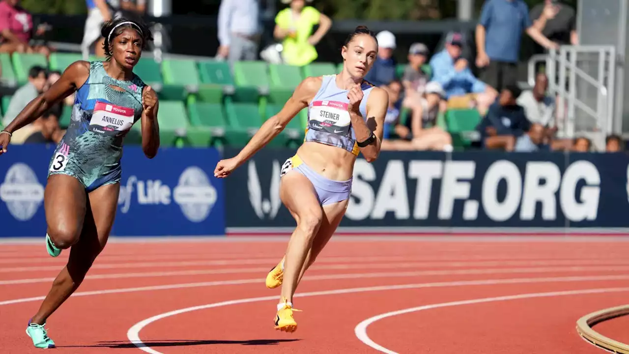 Abby Steiner finishes fourth in 200m at USA Track & Field Championships despite injury