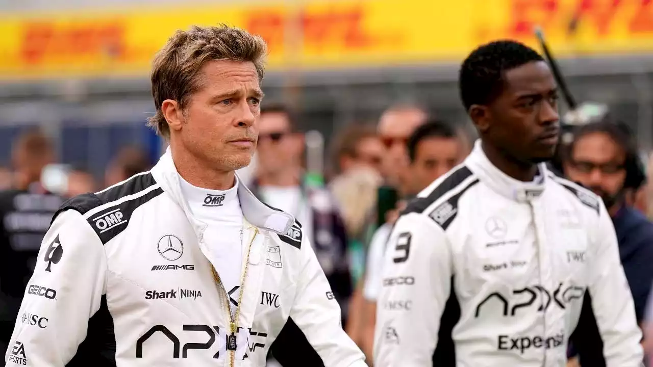 Brad Pitt Joins F1 Drivers at British Grand Prix -- See the Pics!