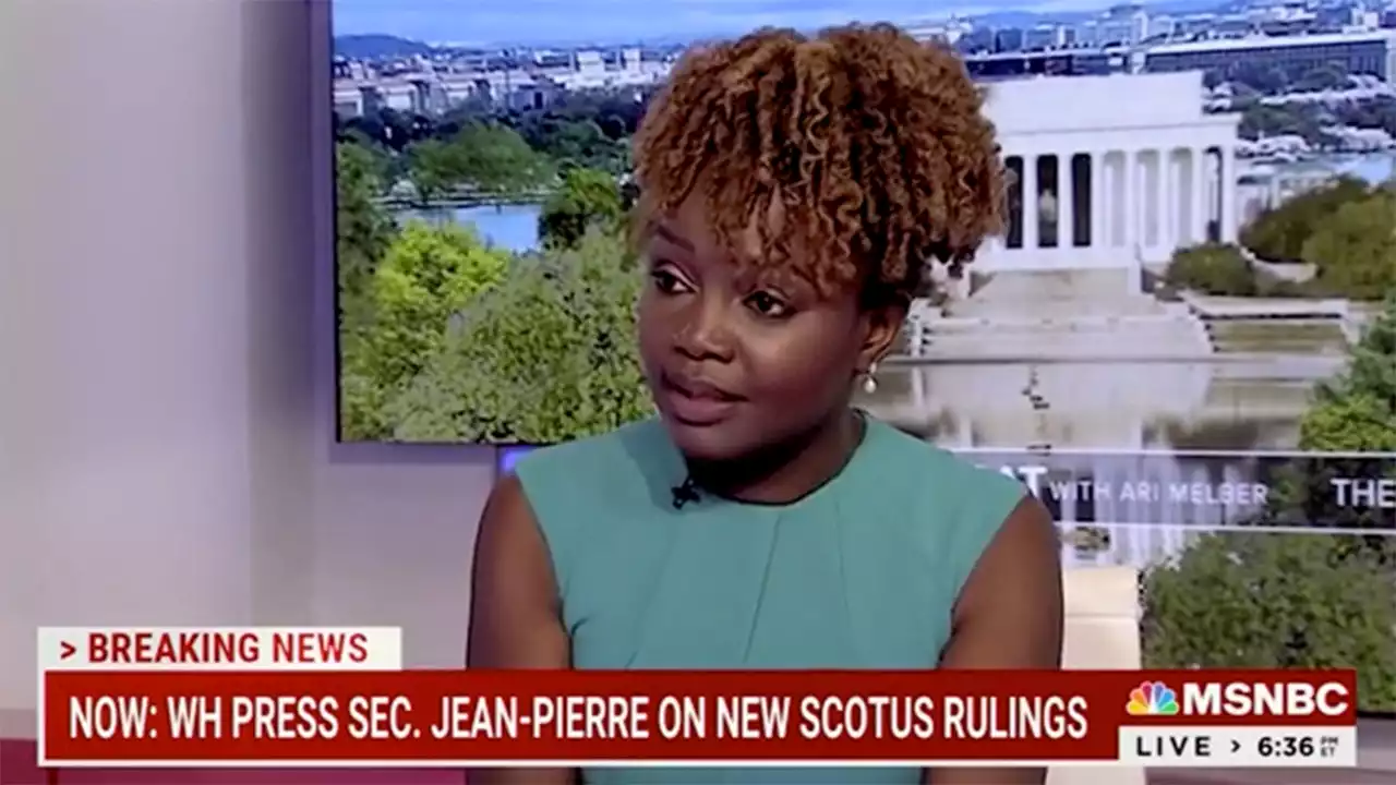 Karine Jean-Pierre accuses SCOTUS of taking away 'important constitutional rights' in affirmative action case