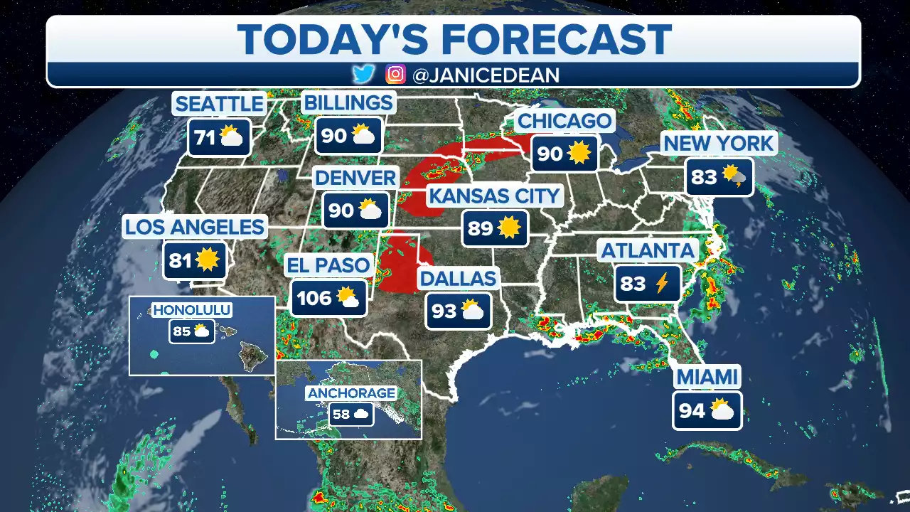 Northeast faces flooding threats as scorching heat bakes the South