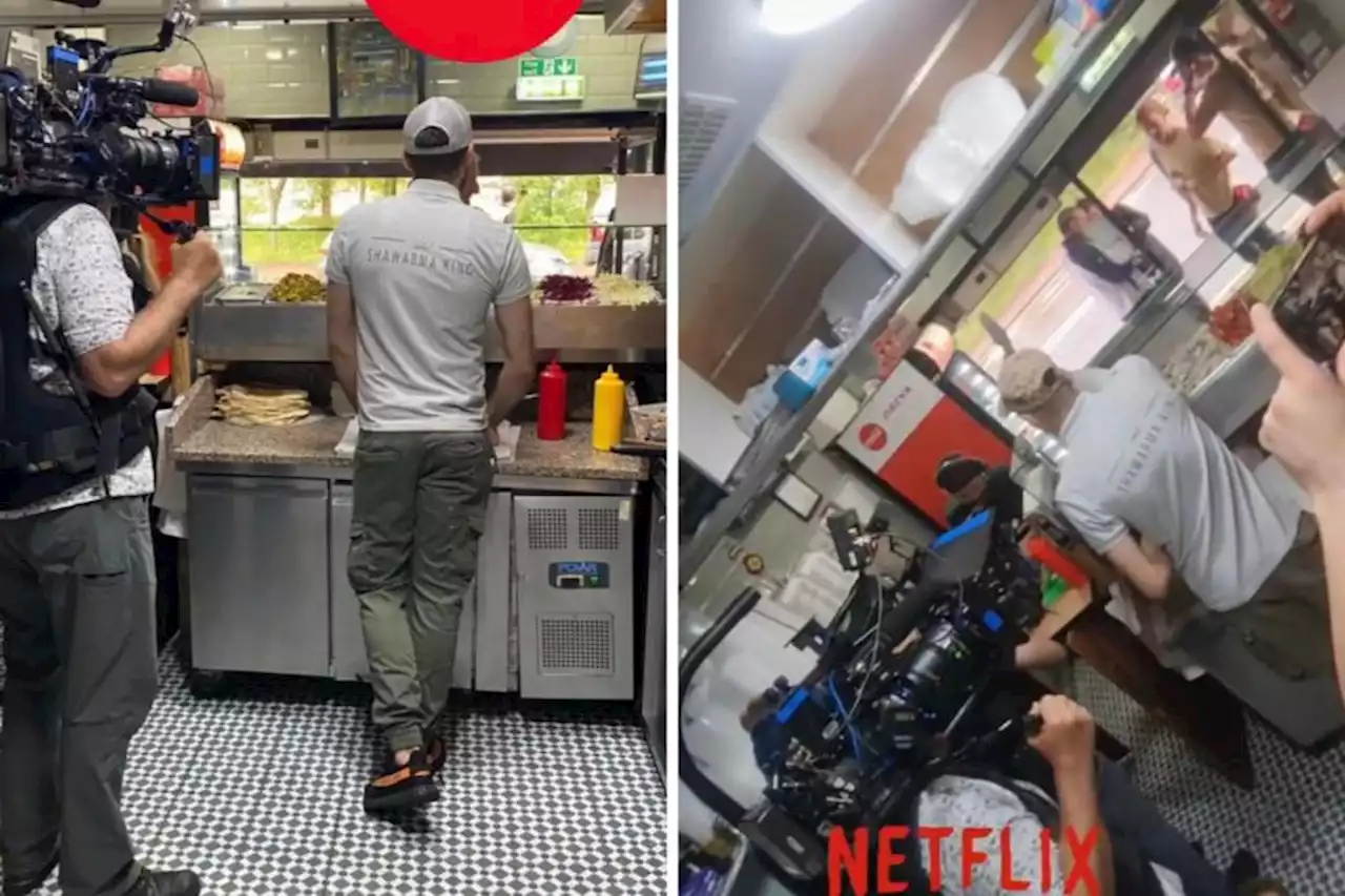 Popular Netflix series spotted filming in Glasgow takeaway